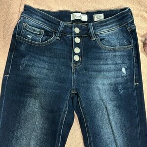 Mid rise flare jeans